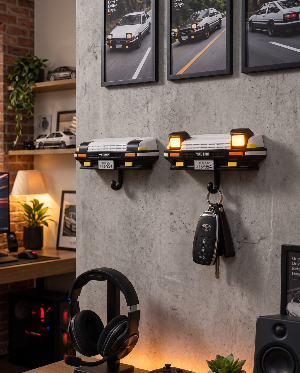 AE86 Trueno – Pop-Up Headlight Key Holder
