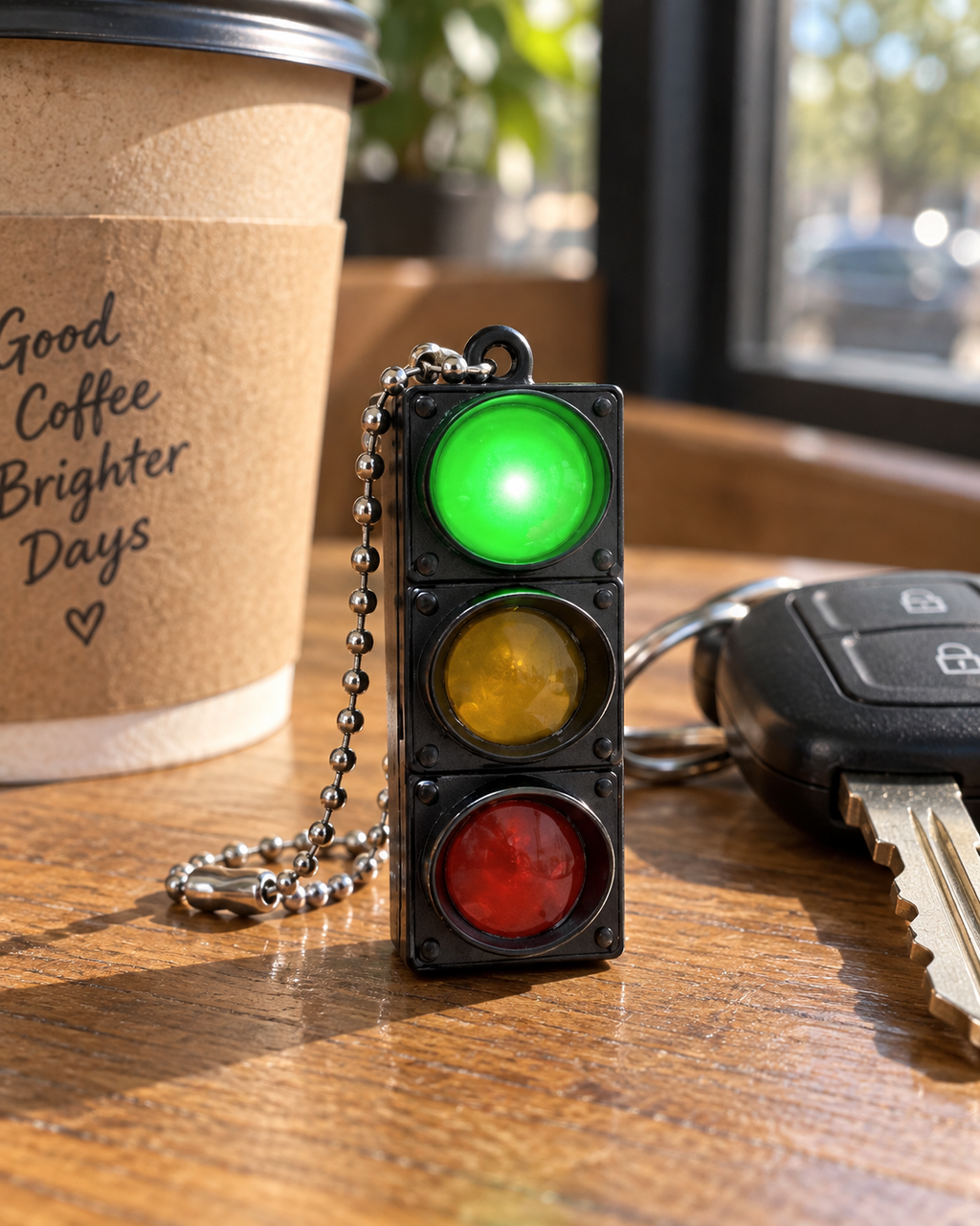 Stop & Go – Traffic Light Keychain