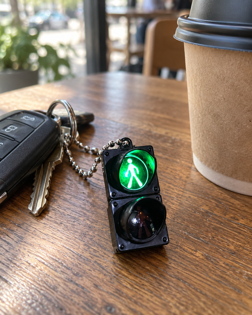 Walk / Stop – Pedestrian Signal Keychain