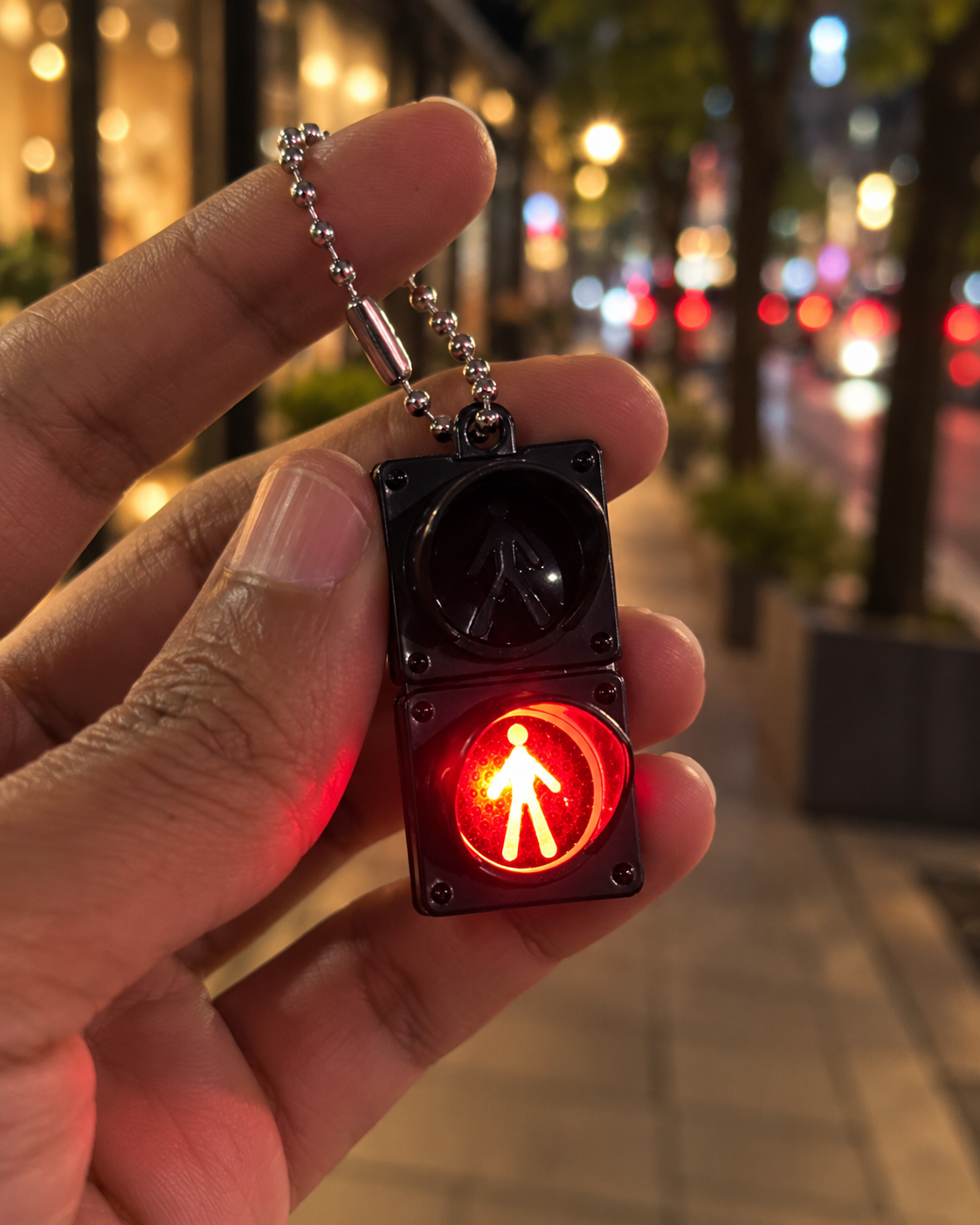 Walk / Stop – Pedestrian Signal Keychain