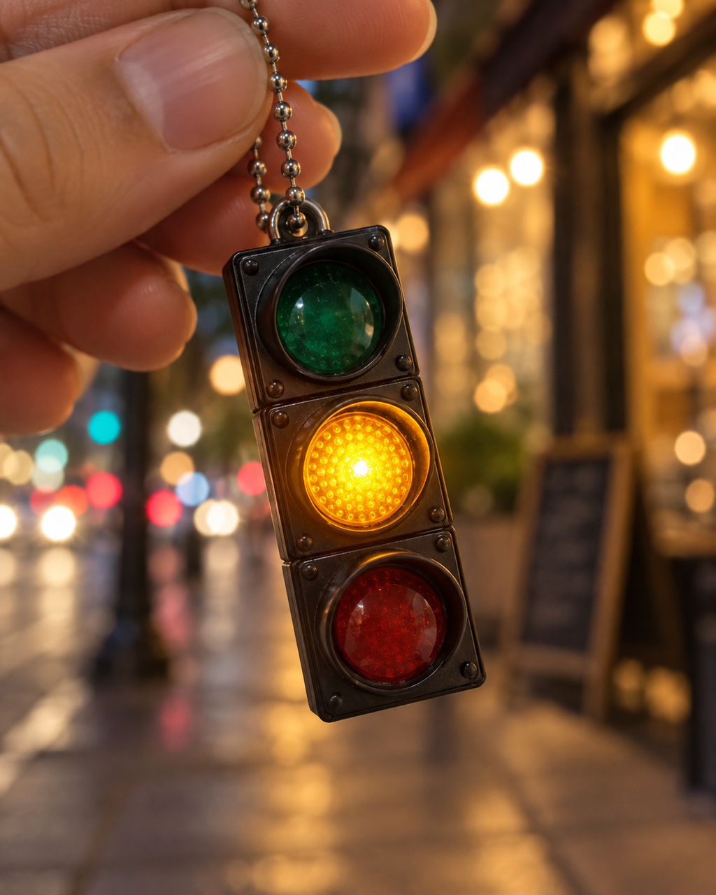 Stop & Go – Traffic Light Keychain