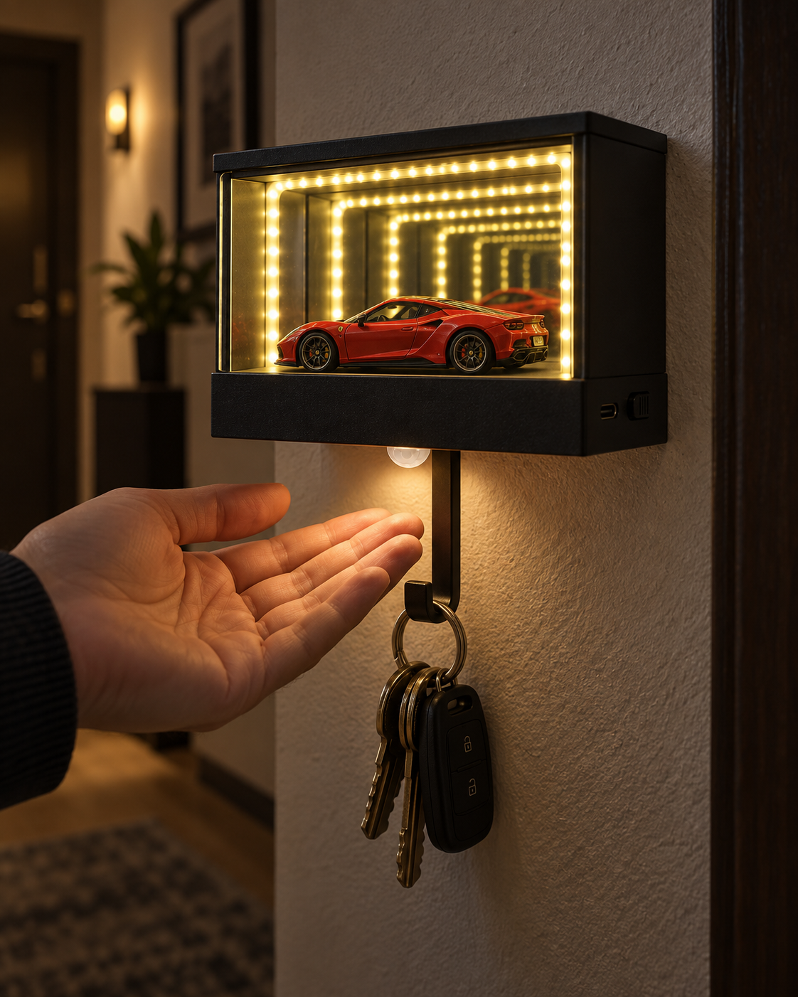 Infinity Garage – Motion Sensor Key Holder