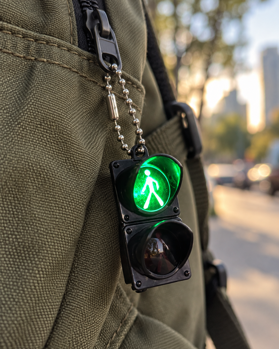 Walk / Stop – Pedestrian Signal Keychain