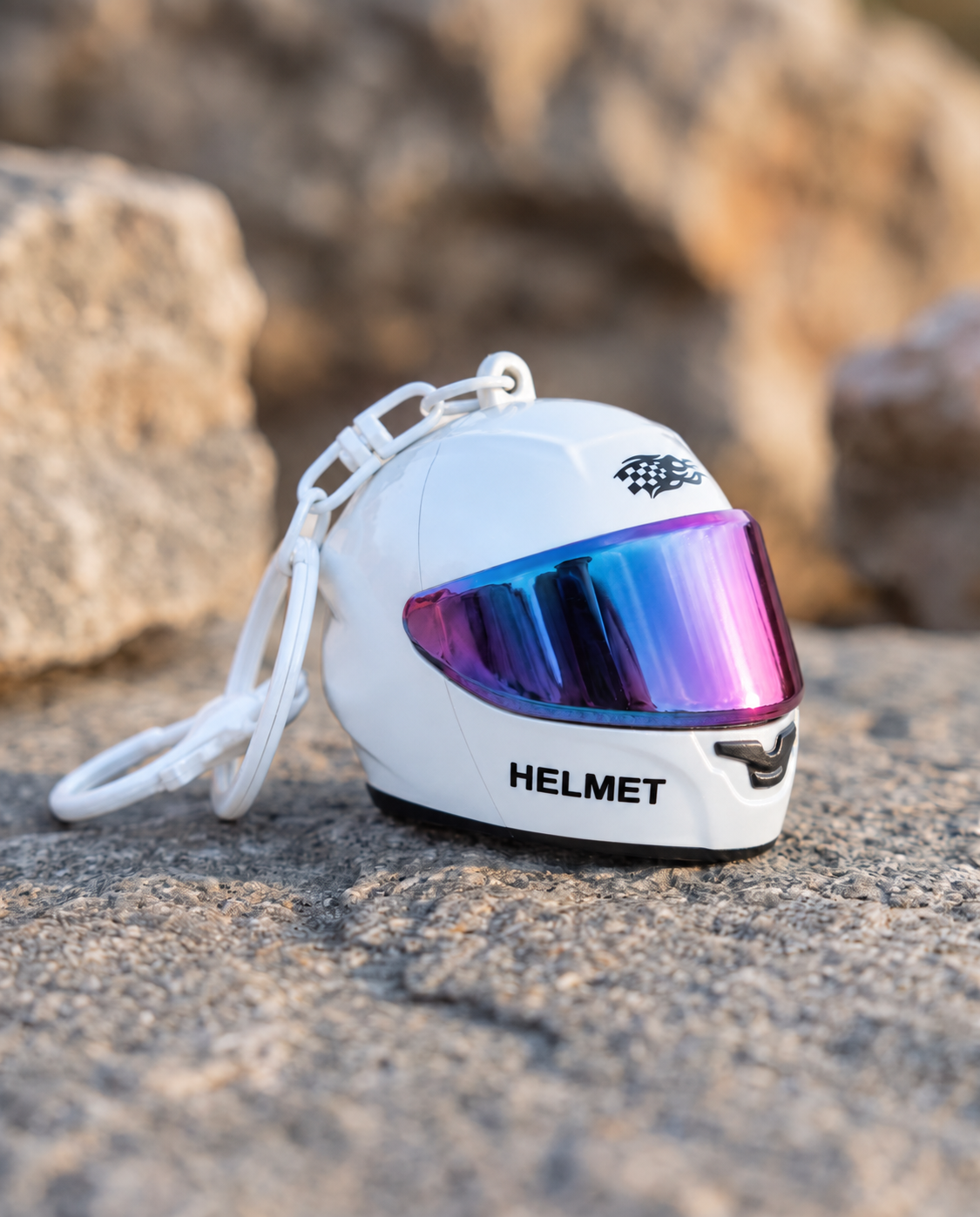 Rider – Mini Helmet Keychain