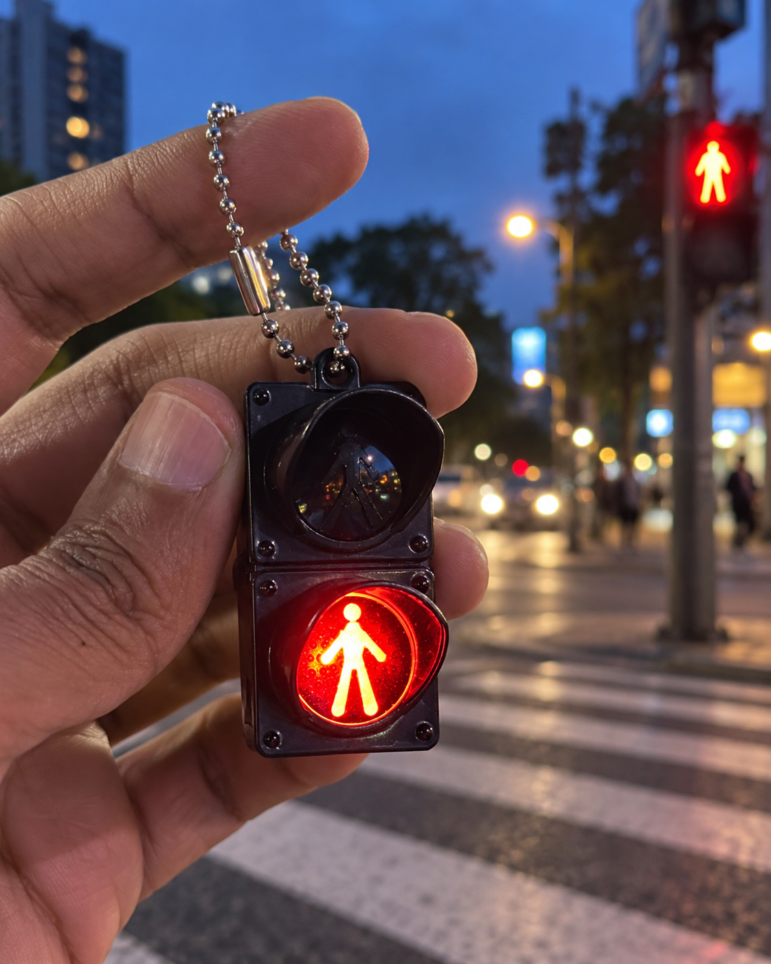 Walk / Stop – Pedestrian Signal Keychain