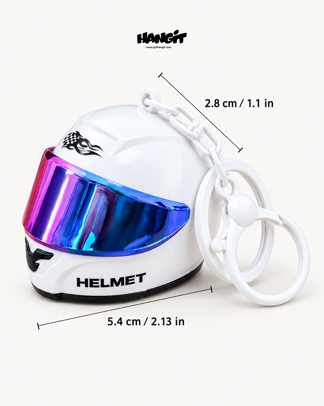 Rider – Mini Helmet Keychain