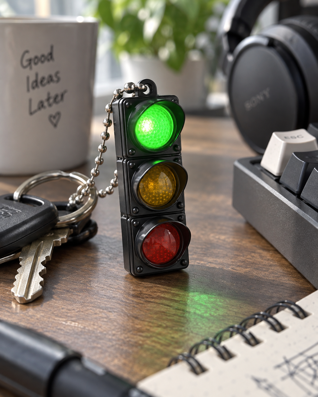 Stop & Go – Traffic Light Keychain
