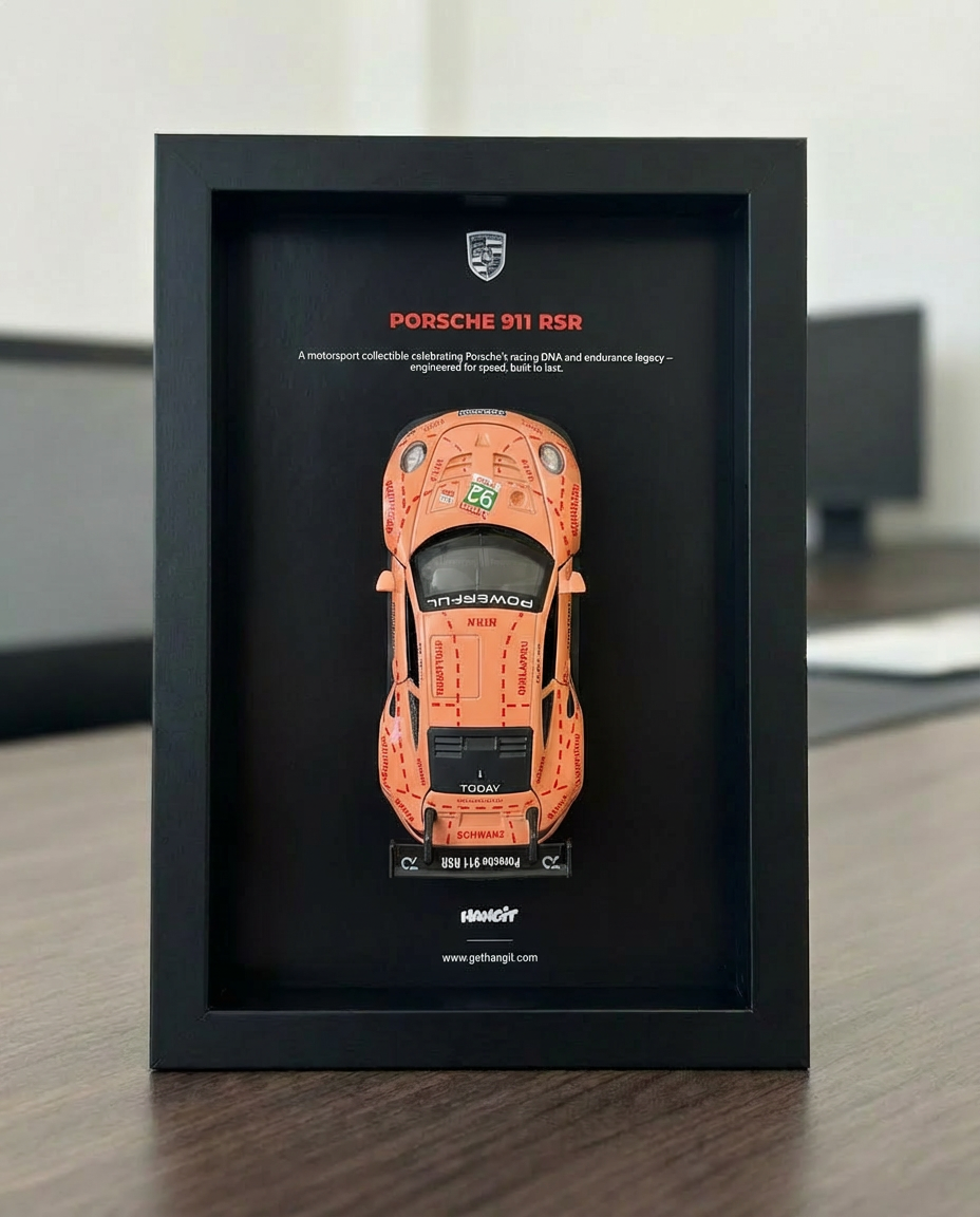 Porsche 911 RSR — Framed Motorsport Icon  — Mega/Limited Edition