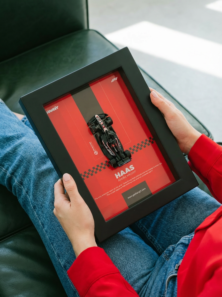 HAAS – Mini Framed Collectible | 1:64 Scale Model