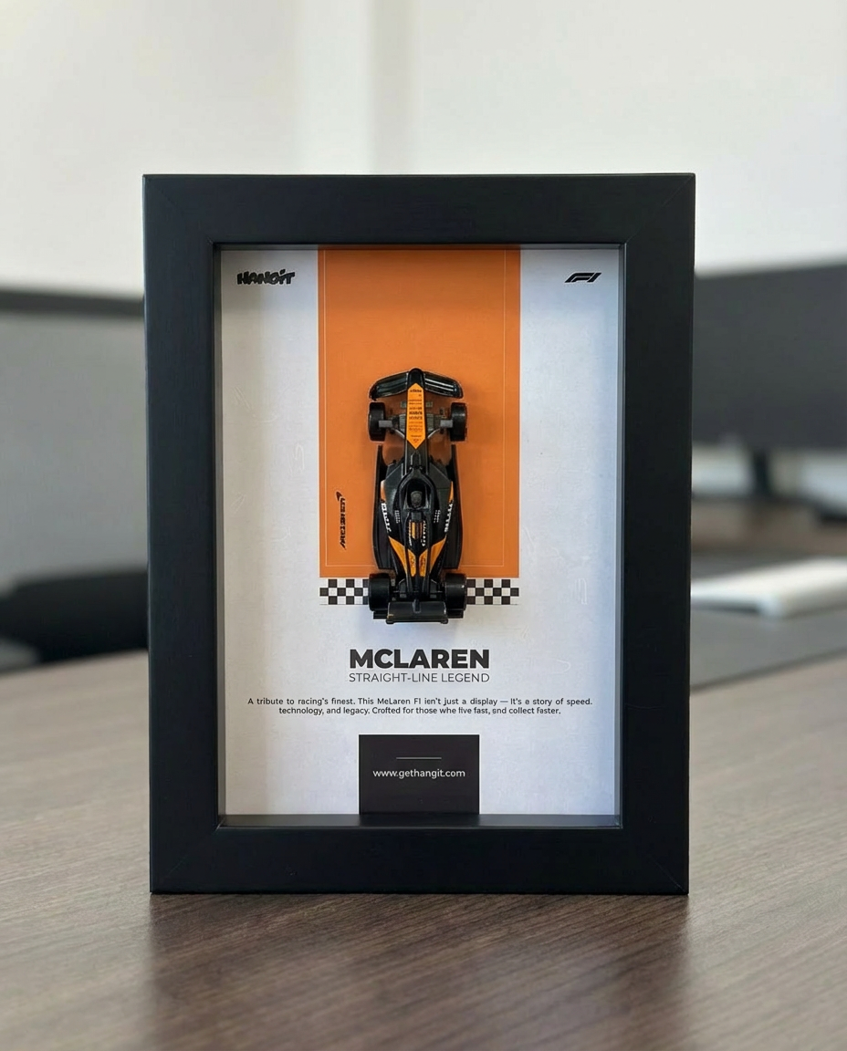 McLaren F1 – Mini Framed Collectible | 1:64 Scale Model