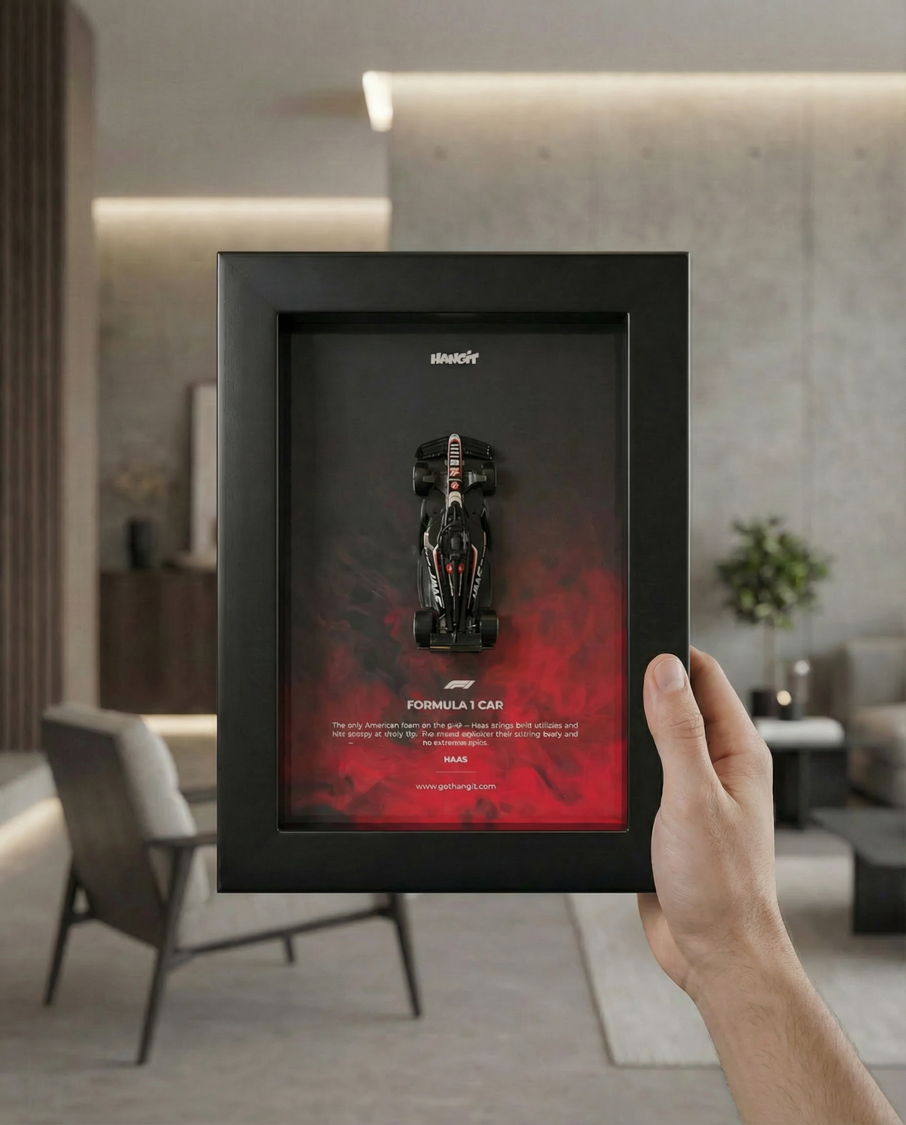 HAAS – Mini Framed Collectible | 1:64 Scale Model