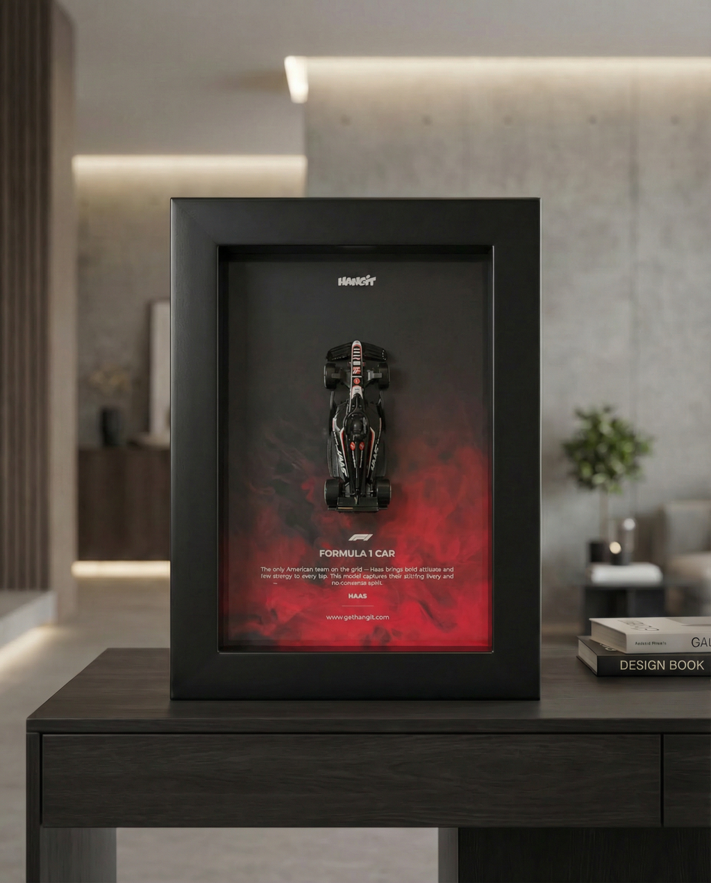 HAAS – Mini Framed Collectible | 1:64 Scale Model