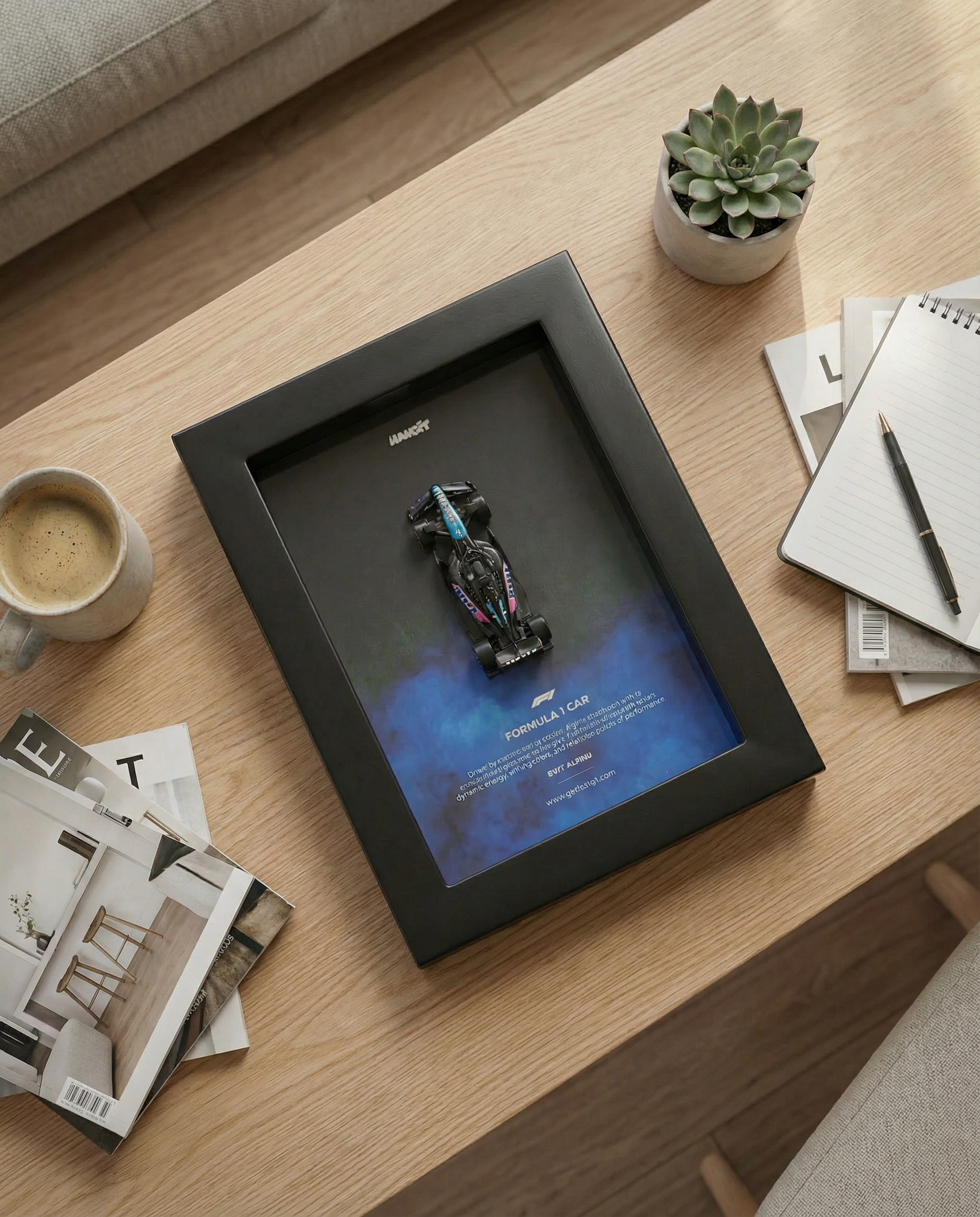 Alpine F1 – Mini Framed Collectible